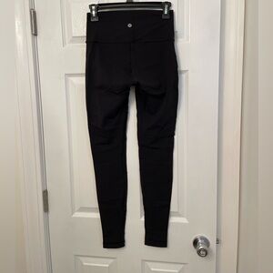 Lululemon black leggings, size 8